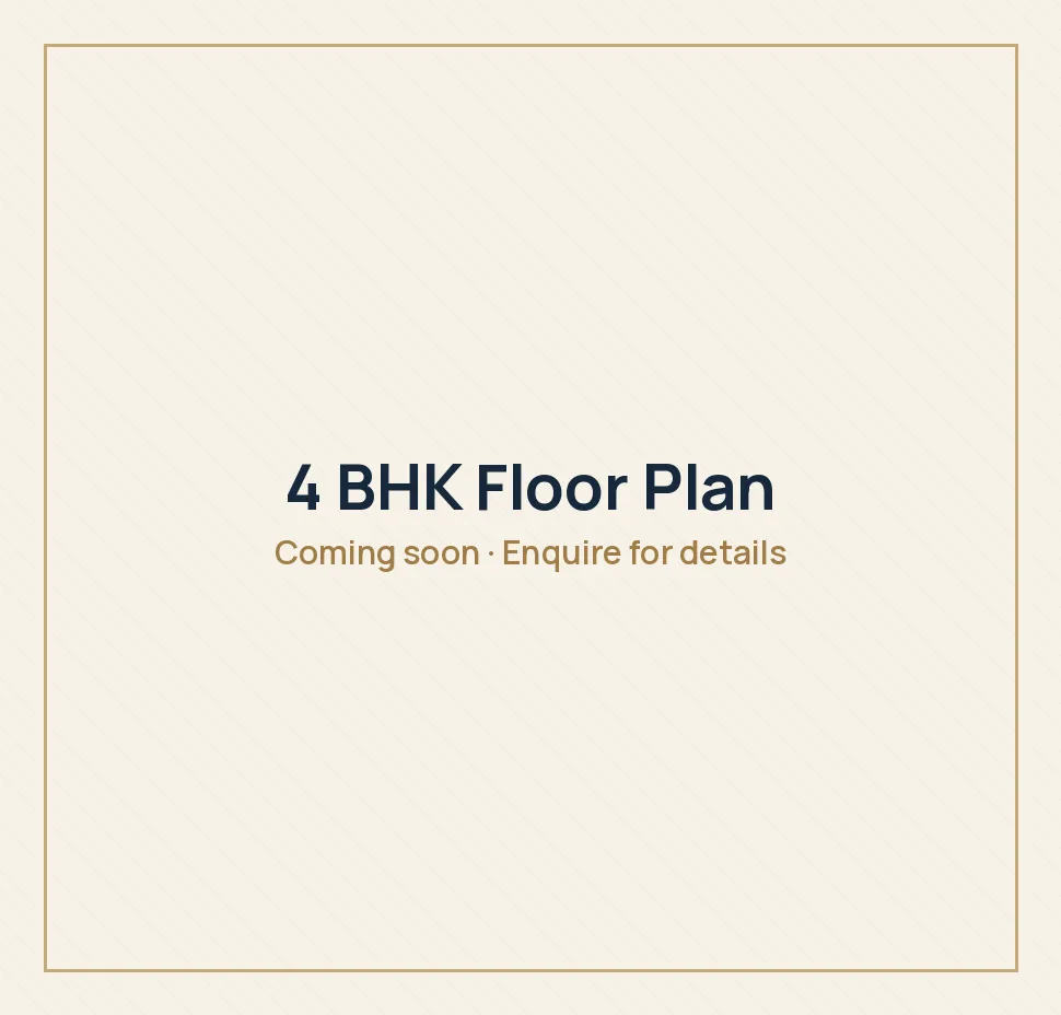 4 BHK floor plan (indicative)